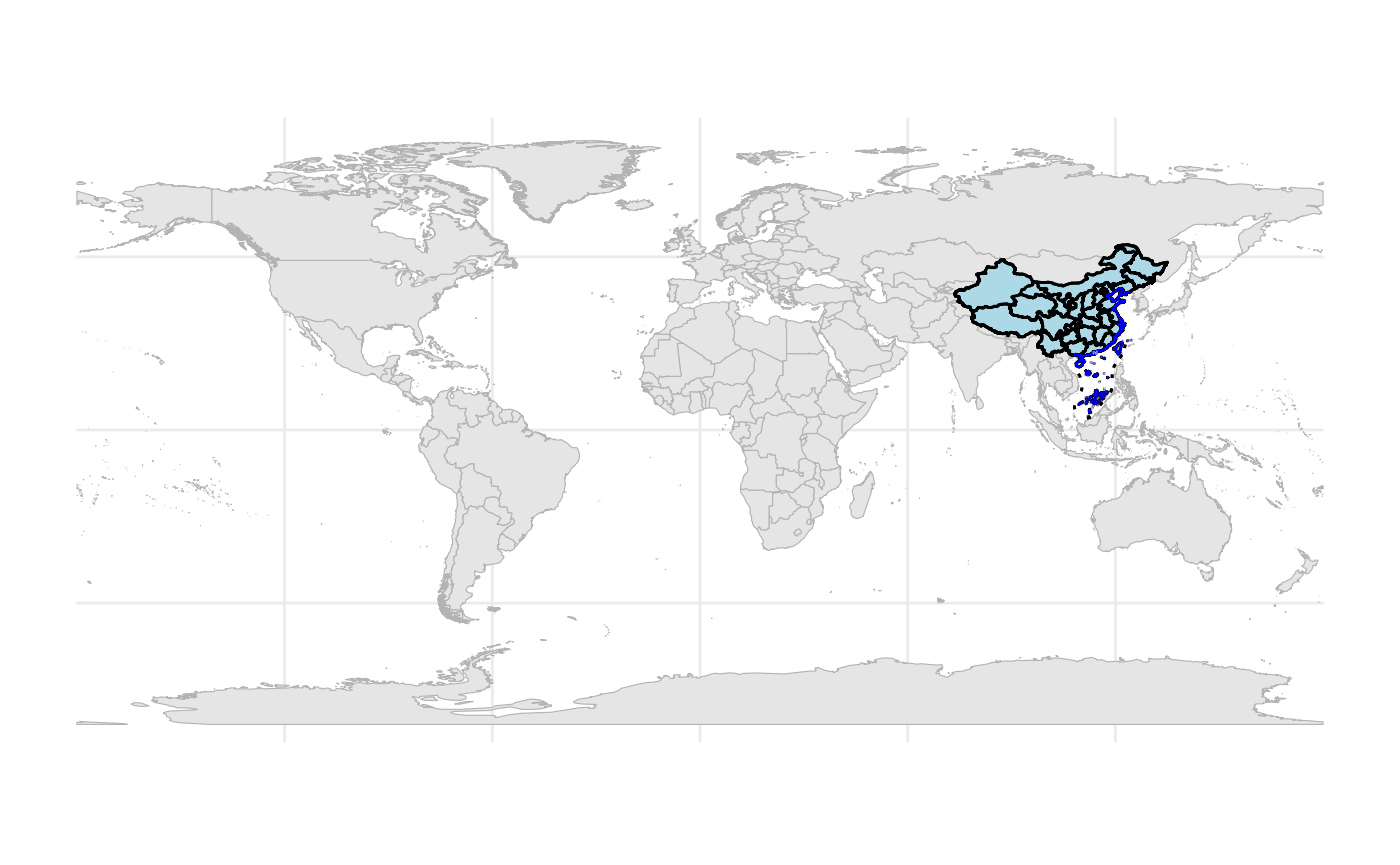 Map of world