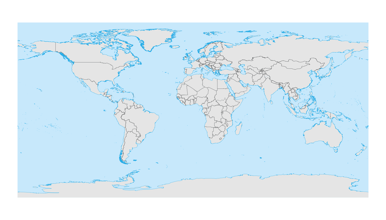 A world map explicitly set to EPSG:4326 projection.